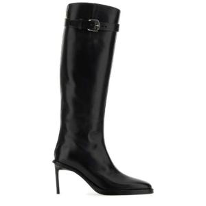 Ann Demeulemeester 포인티드 토 버클 디테일 부츠 2302WH18LT049 099 TP943261349