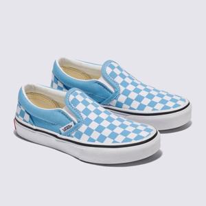 [반스]키즈 컬러 띠어리 체커보드 Classic Slip-On 클래식 슬립온 블루 VN000D0JE2W1