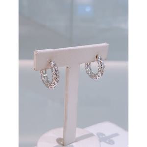 미니골드 실버+14K 네트 링귀걸이 MEM21993