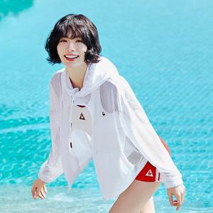 르꼬끄 [나나 착용] 여성 루즈핏 커버업 메쉬 자켓 QQ222SJK65_OWT