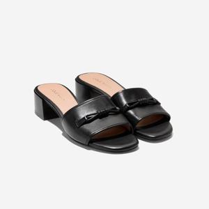 [COLE HAAN] 콜한 CAILYN BOW MULES 블랙 여성 가죽 슬라이드 CHSO5E600BK