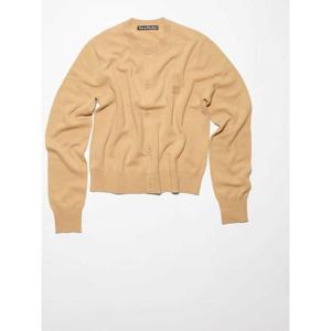 라프리마 아크네 스튜디오 페이스 로고 크루 넥 가디건 울 크루넥 A60280 CPA