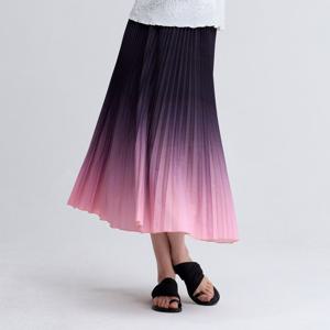[플리츠미(여성)]그라데이션 아코디언 핸드 플리츠 스커트_EPSKM225004