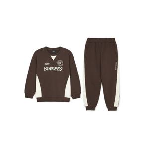 M MLB키즈트레이닝세트 TQK 7AS2R0144-50BRD 데일리 아웃도어 맨투맨 셋업 뉴욕양키스