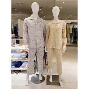 [비비안] 비비안 60수면 화사한 잔꽃나염 간절기 사계절 긴팔커플잠옷세트 (MWP8867S)