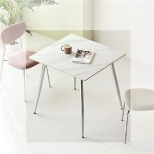 우아미가구 고엘 12T 통세라믹 2인용 실버 테이블 식탁(의자 미포함)