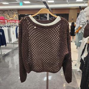 밸리걸 HC12 잔질한 스팽글 크롭 니트 티셔츠 609791