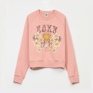 [퀵실버] 록시 플라워 프린트 맨투맨 RF31LT059_PNK