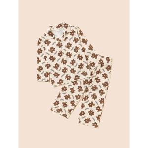 [빈폴키즈] 곰돌이 폴키 파자마 2PCS 상하 세트  아이보리 (BI5X41U060)