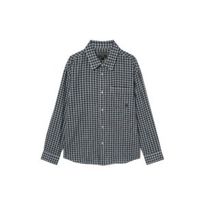 M 게스긴팔티 CQK MP3W2291_NVY 남녀공용 요루체크 셔츠 NAVY