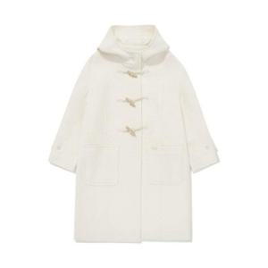 M 커버낫자켓 CQK CO2404CT76-IV 우먼 롱 더플 코트 Ivory
