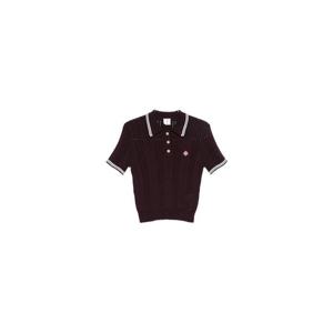 카사블랑카 카사블랑카 버건디 폴로 셔츠 2265178