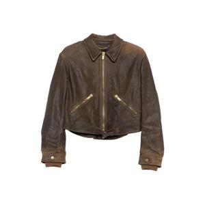 Golden Goose 레더 집업 재킷 GWP02376P002165