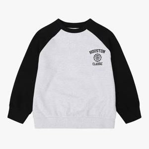 [유솔(아동)]UNI 쭈리기모 배색 라글란 맨투맨 ULMA25T02