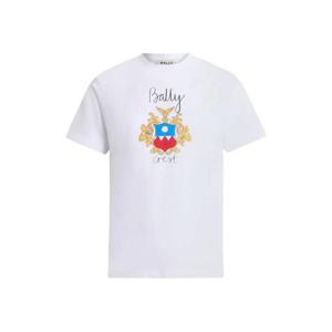 25 FW 발리 크레스트 프린트 코튼 티셔츠 WJE087CO018 TP443760453