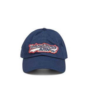25 FW 오트리  메종 키츠네 로고 자수 베이스볼 캡 모자 ACPUMKMK3BBLUE TP443554282