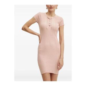 25 FW 게스 골지 레이스업 미니 드레스 W4YK06Z2V62 TP443981256