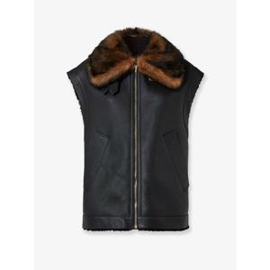 [FENDI] 라프리마 여성 자켓 슬리브리스 sheepskin FM5434 AHBDF0GME 블랙 /12