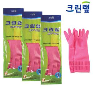 크린랩 고무장갑 (L)대 3세트