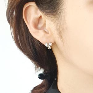 [바이진주리본] 방울방울 진주 귀걸이 귀찌E