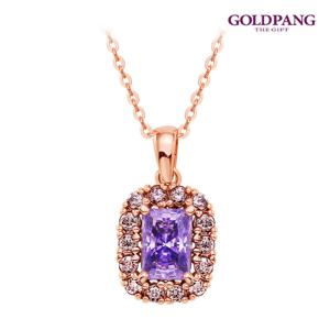 골드팡 14k 꼬냑라벤더렉스 펜던트