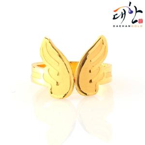[대한골드]순금 천사날개 돌반지 1.875g 첫돌 백일 돌잔치 선물