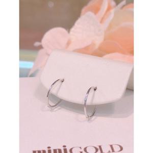 미니골드 14K 베이직 실 링귀걸이 12MM EONM4143