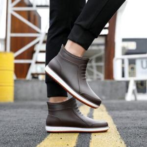 [옷자락]남자 숏 레인 워커 장화 비올때신는 신발 부츠