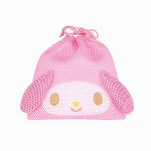 마이멜로디 메쉬 조리개 파우치 산리오 미니 소품 화장품