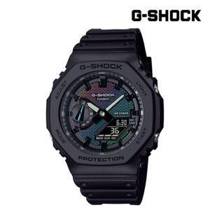 [지샥]레인보우 GA-2100RW-1ADR MAIN 지얄오크 벽돌패턴 팔각베젤 방수시계