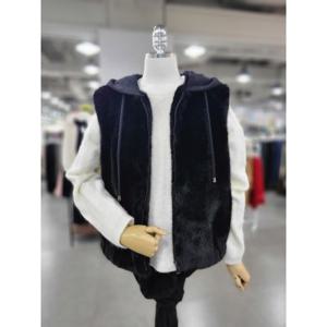 [수스]수스 페이크퍼 니트후드베스트 Y236NFUA15