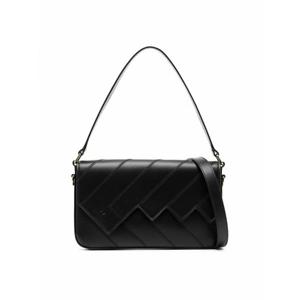 [MISSONI] 라프리마 여성 숄더 가방 플랩 웨이브 블랙 레더 백 MI10001A001 /8