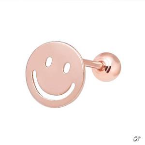 스마일 14K 로즈골드 귀여운 금 피어싱