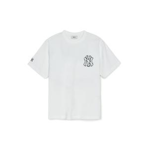 MLB  (3ATSB0353-50WHS) 공용 로고 오버핏 반팔 티셔츠