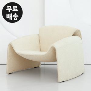 샤뜨 패브릭 쇼파 1인용 소파 일인용 거실(아이보리)