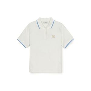 MLB  (3FPQM0353-50IVS) 여성 톤톤 자카드 카라 티셔츠