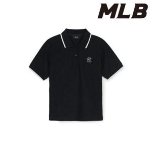 MLB (3FPQM0353-50BKS)  25S 신상 여성 다이아 모노그램 톤톤 자카드 카라 티셔츠
