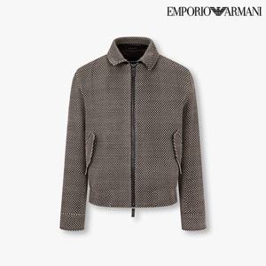 [엠포리오 아르마니]남성 체커보드 패턴 레더 자켓(A515109009)