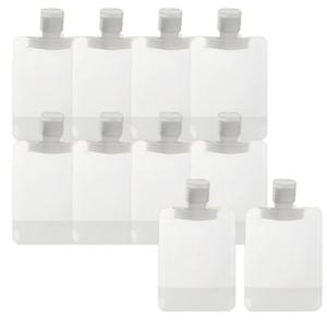 여행 샴푸 로션 손세정제 소분 50ml 투명파우치 10pcs