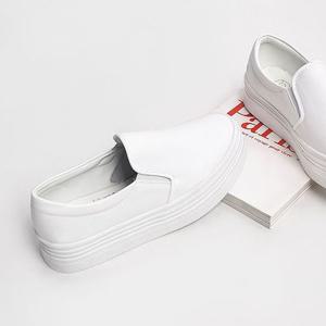 끈없는운동화 여성용 하이 스립온 밴딩 키높이 기본st