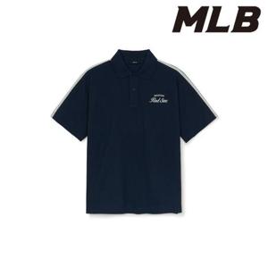 MLB (3APQV0153-43NYS) 바시티 스포티브 오버핏 카라 티셔츠