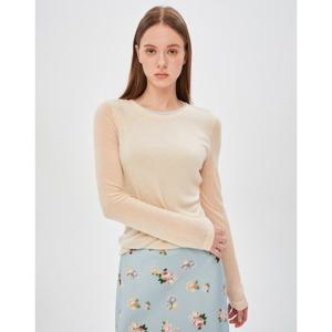 질스튜어트 뉴욕 여성 24FW 아이보리 레이어드 레이온 혼방 긴팔 티셔츠 JSTS4D110IV
