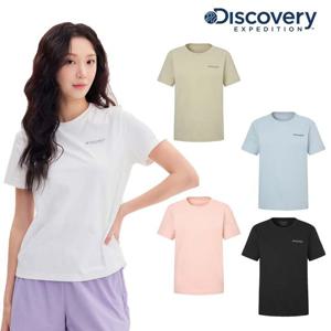디스커버리   여성용  에버딘 스몰로고 반팔티셔츠 (DWRS64053)
