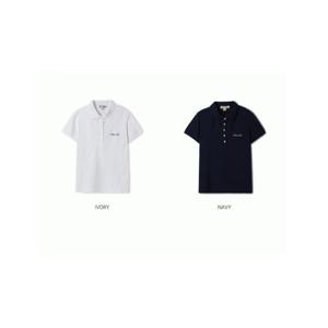 [후아유] 여성 기본 자수 카라 티셔츠/ Embroidery Basic Collar T-shirt(F) WHHAF2592F