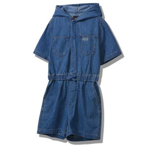 [지프키즈]24신상 남여공용키즈 데님 후드셔츠 점프수트KP2OPU71