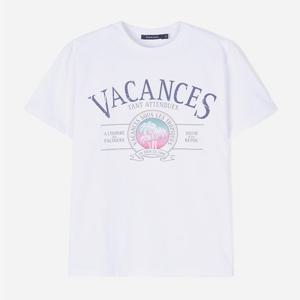 [클라이드]여성 VACANCES 그래픽 반팔티셔츠 FPBTS711F