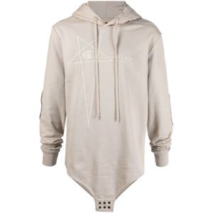 25 FW 릭오웬스 릭 오웬스 다크쉐도우 X 챔피언 로고 자수 후드티 CM01B7898CHFE TP432303775