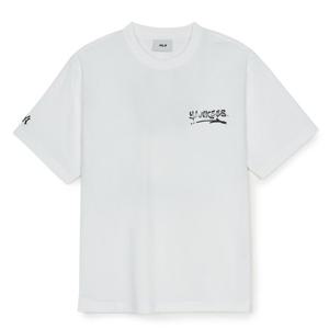 [MLB]베이직 스트릿 로고 오버핏 반팔 티셔츠(3ATSB5153-50WHS)