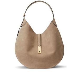 폴로 랄프로렌 폴로 포니 모티프 미디엄 스웨이드 백 428922881001