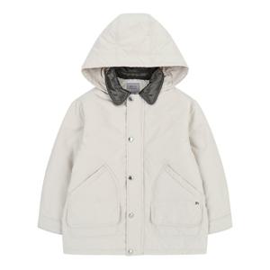 [빈]카라 배색 패딩 코트BZ13CT01LB